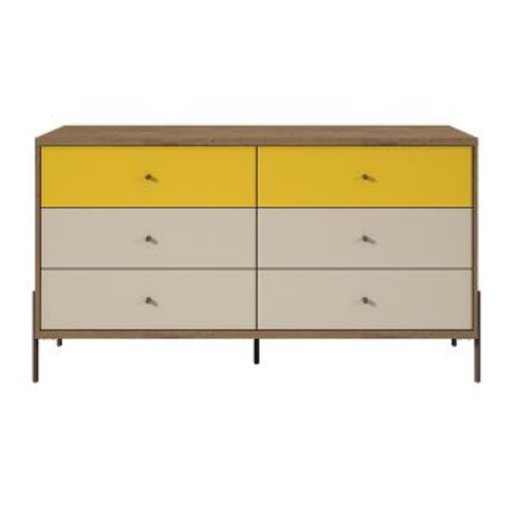 Defalco 6 drawer double cheap dresser